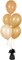 Metallic Balloon Weights, Birthday Party Favors, Novelty and Gag Gifts, 5.5" Inches, 12-Pack (Black)